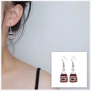 Quirky Nutella earrings